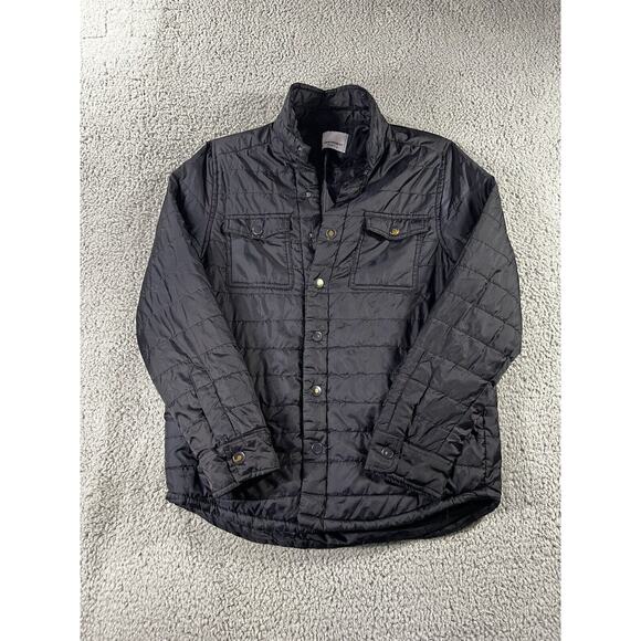Paper Denim‎ & Cloth Puffer Jacket Men Small Snap Button Lightweight Outerwear - Picture 1 of 16